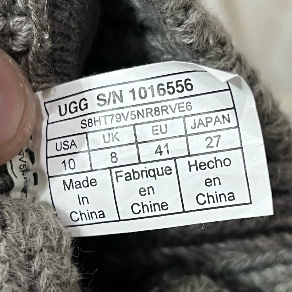 Ugg Grey Heathered Winter Boots - Picture 9 of 9